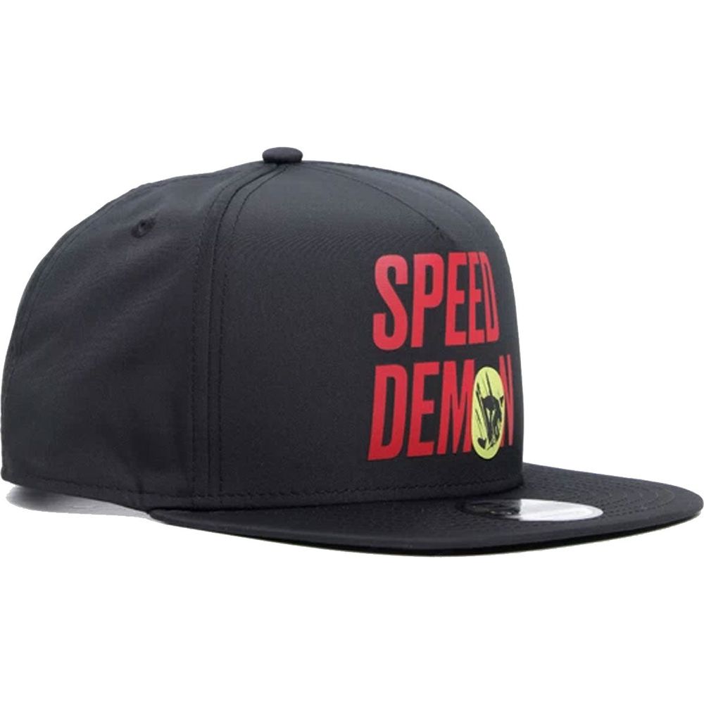 Dainese Knee Down 9Fifty Snapback Cap Scratch Black / Red - ThrottleChimp