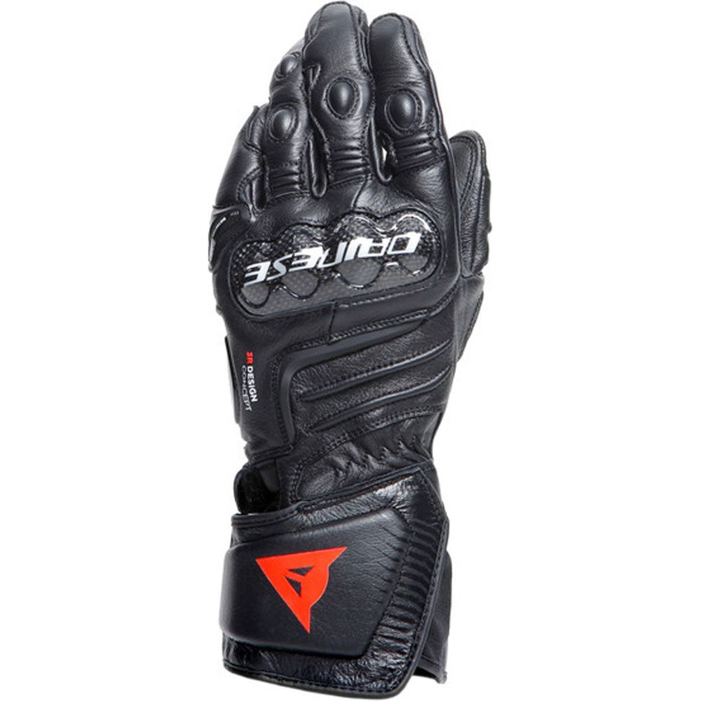 Dainese Carbon 4 Long Leather Gloves Black - ThrottleChimp