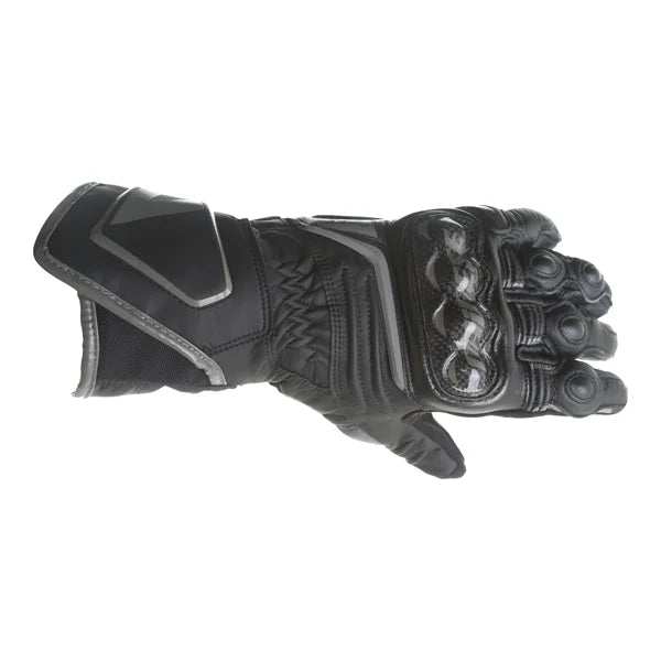 Dainese Carbon D1 CE Long Leather Gloves Black / Black / Black (Image 2) - ThrottleChimp