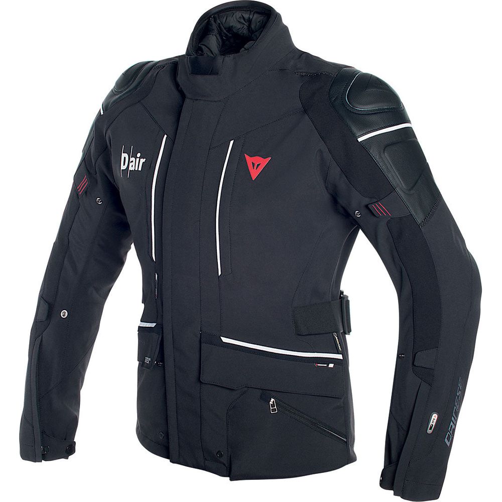 Dainese Cyclone D-Air Waterproof Touring Gore-Tex Jacket Black / White - ThrottleChimp