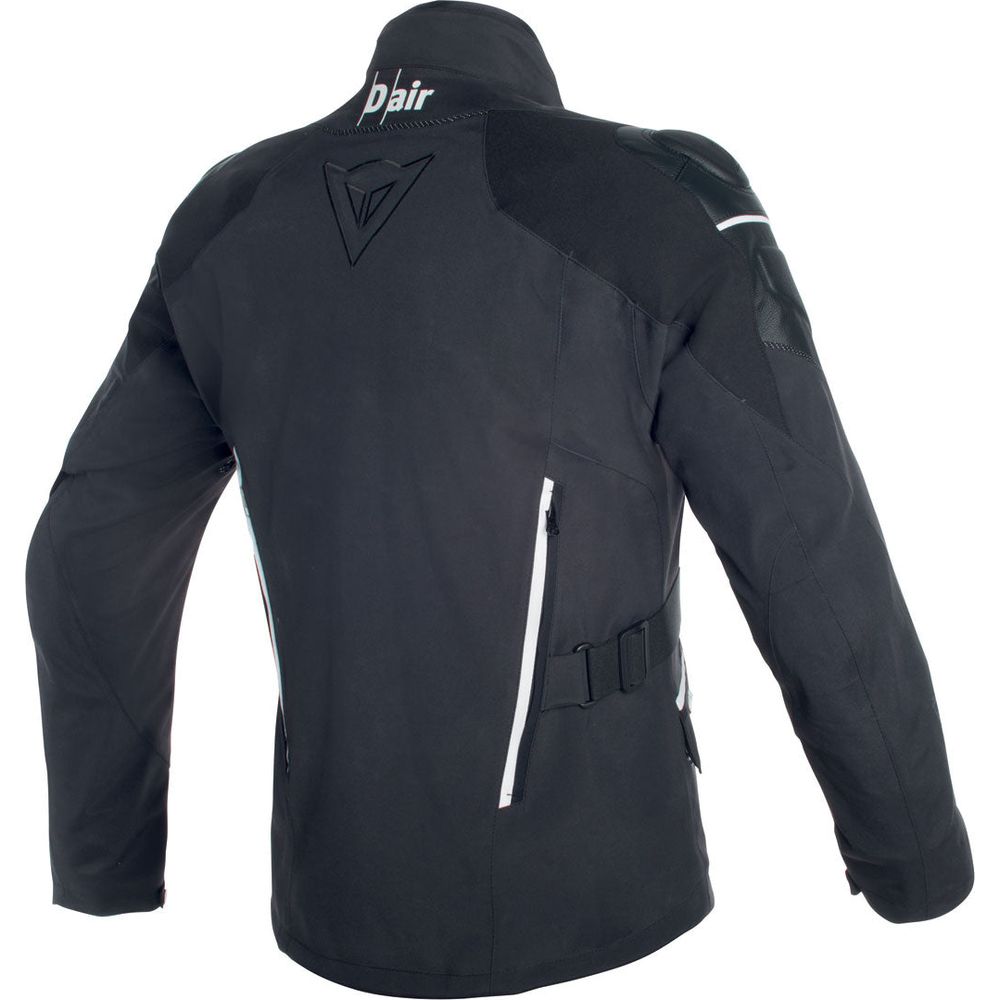 Dainese Cyclone D-Air Waterproof Touring Gore-Tex Jacket Black / White (Image 2) - ThrottleChimp