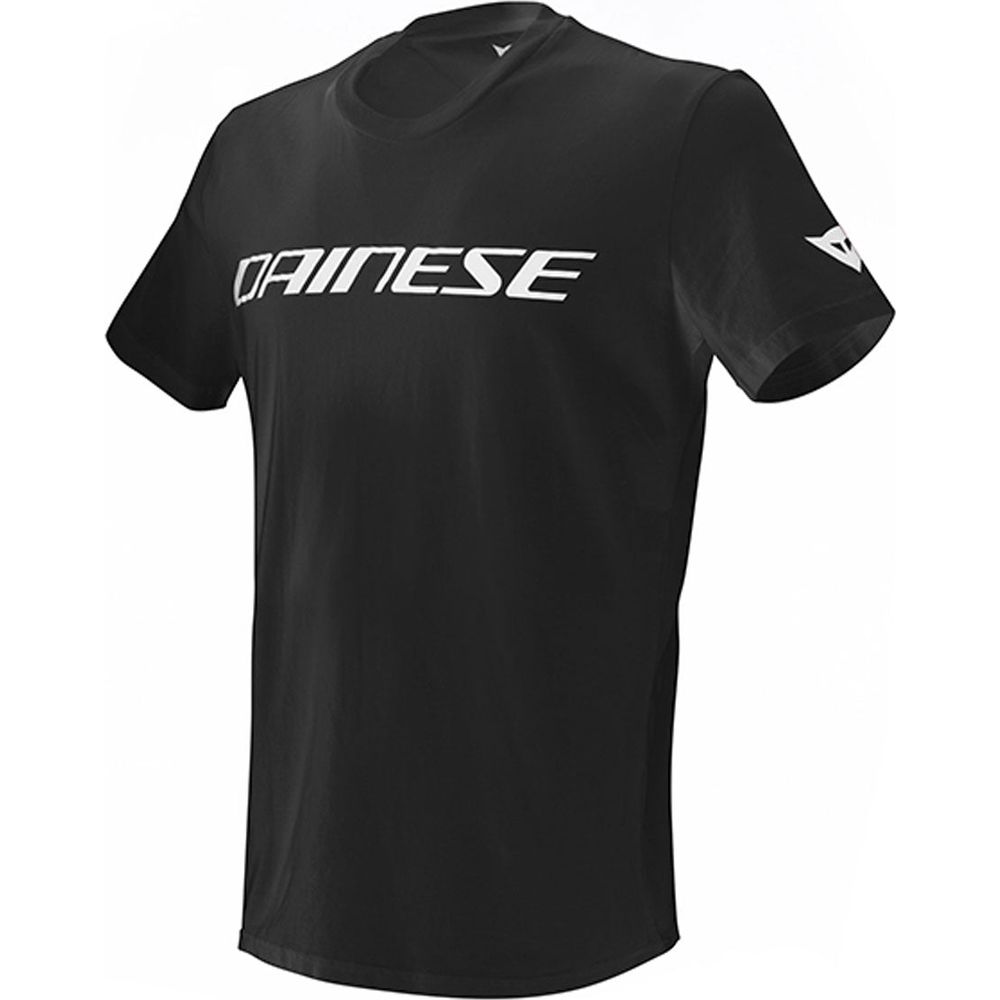 Dainese Cotton T-Shirt Black / White - ThrottleChimp