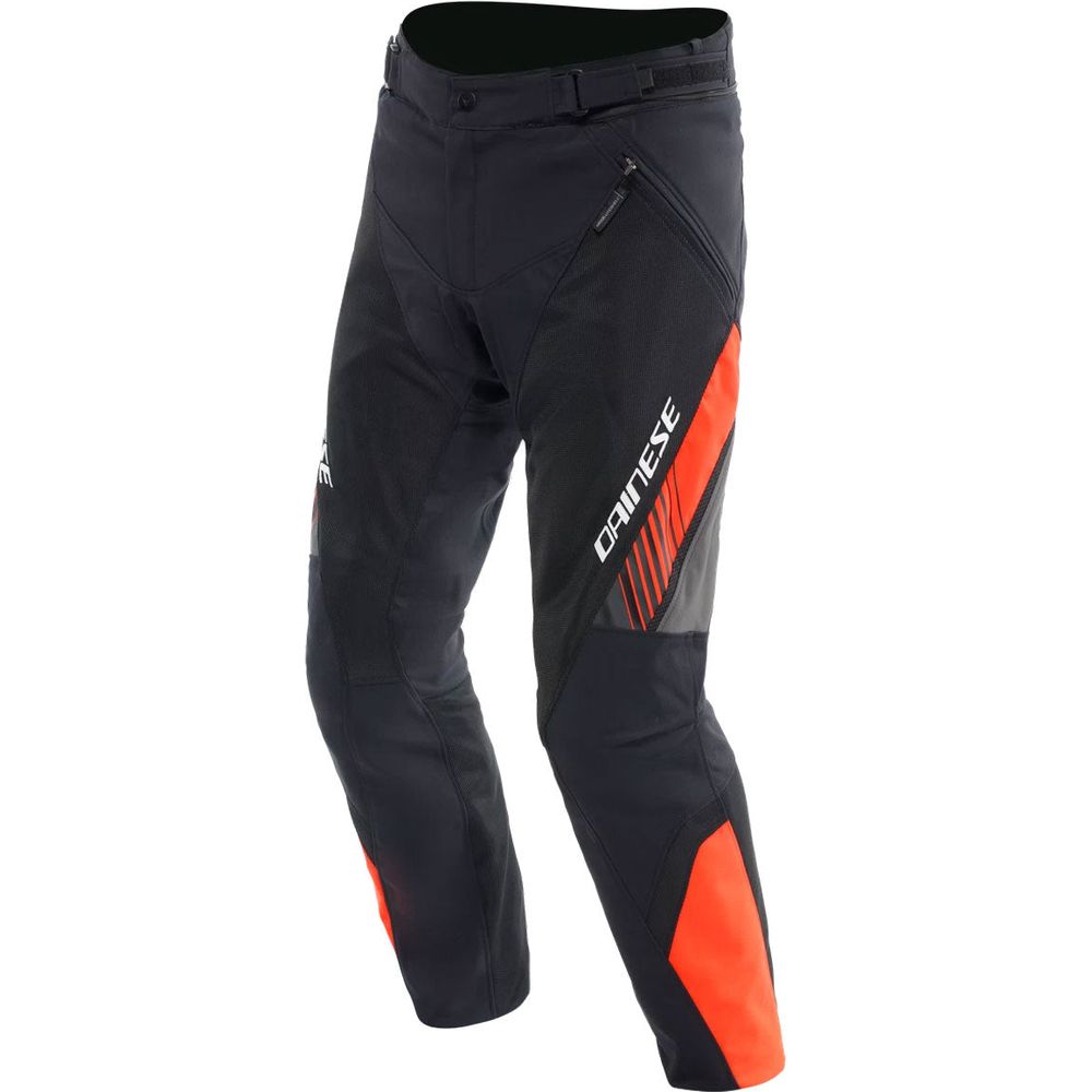 Dainese Drake 2 Air Absoluteshell Textile Trouser Black / Fluo Red - ThrottleChimp