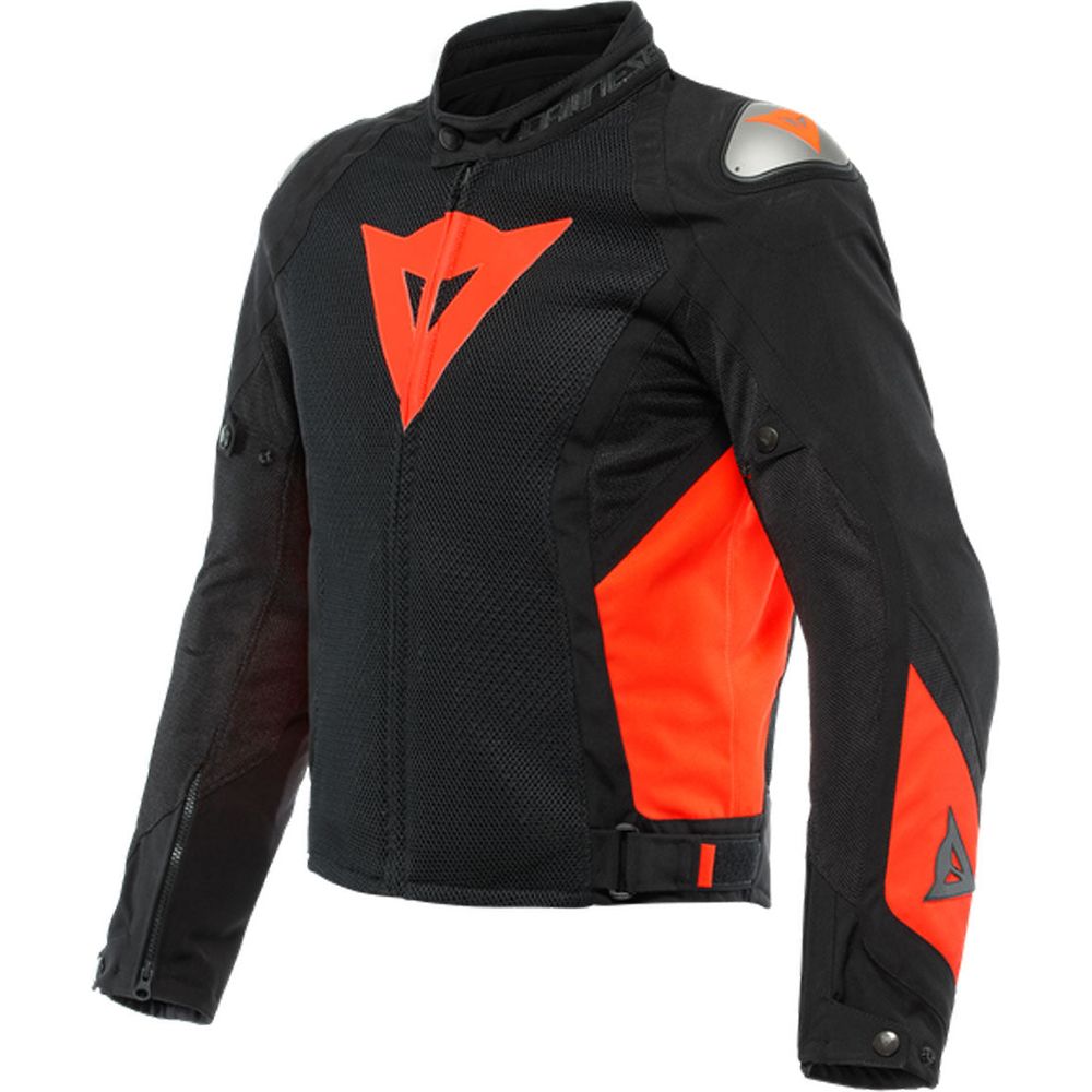 Dainese Energyca Air Textile Jacket Black / Fluo Red - ThrottleChimp