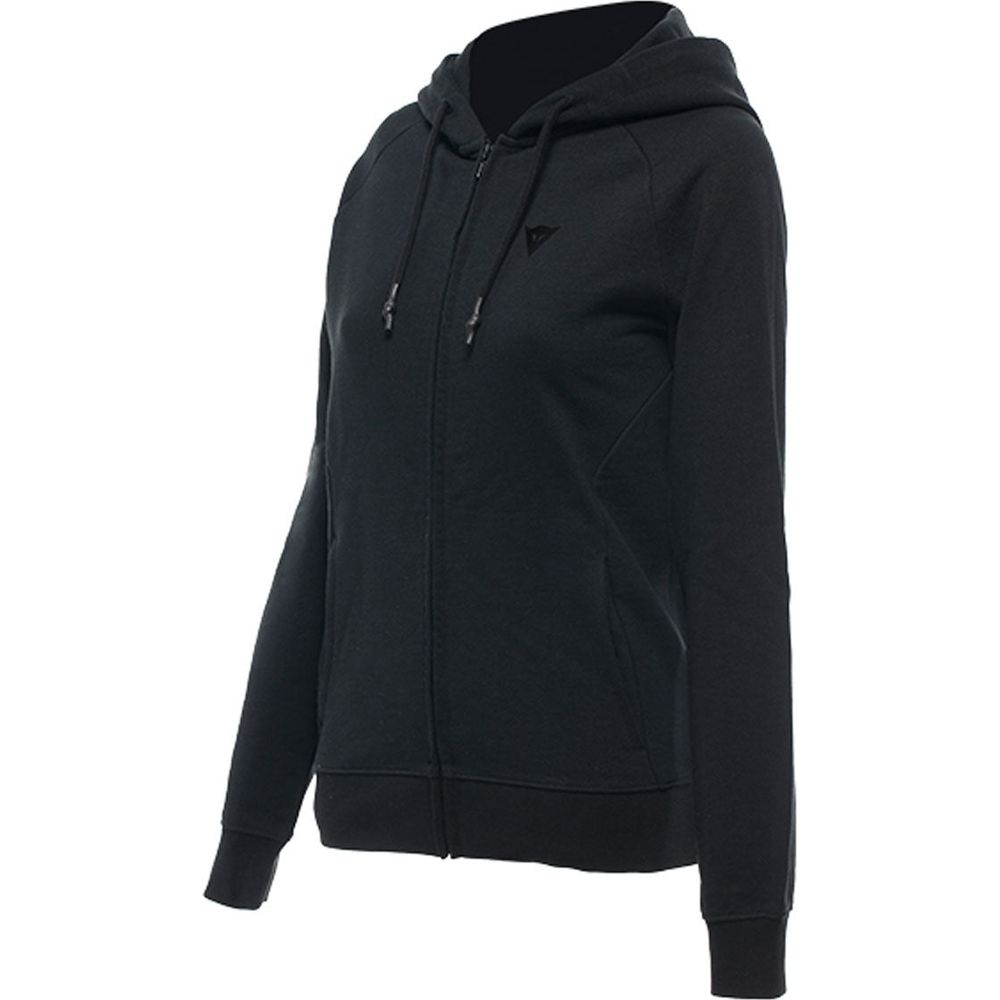 Dainese Logo Ladies Front Zip Casual Hoodie Black FREE 1 YEAR Returns, FREE UK Delivery | ThrottleChimp