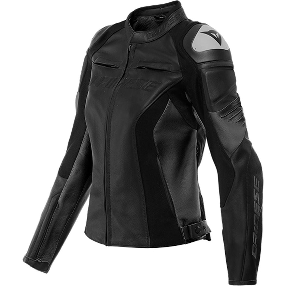 Dainese Racing 4 Ladies Leather Jacket Black - ThrottleChimp