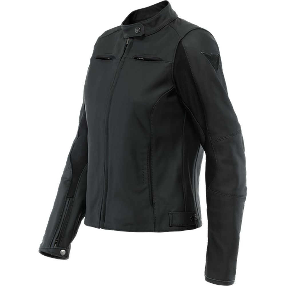 Dainese Razon 2 Ladies Leather Jacket Black - ThrottleChimp