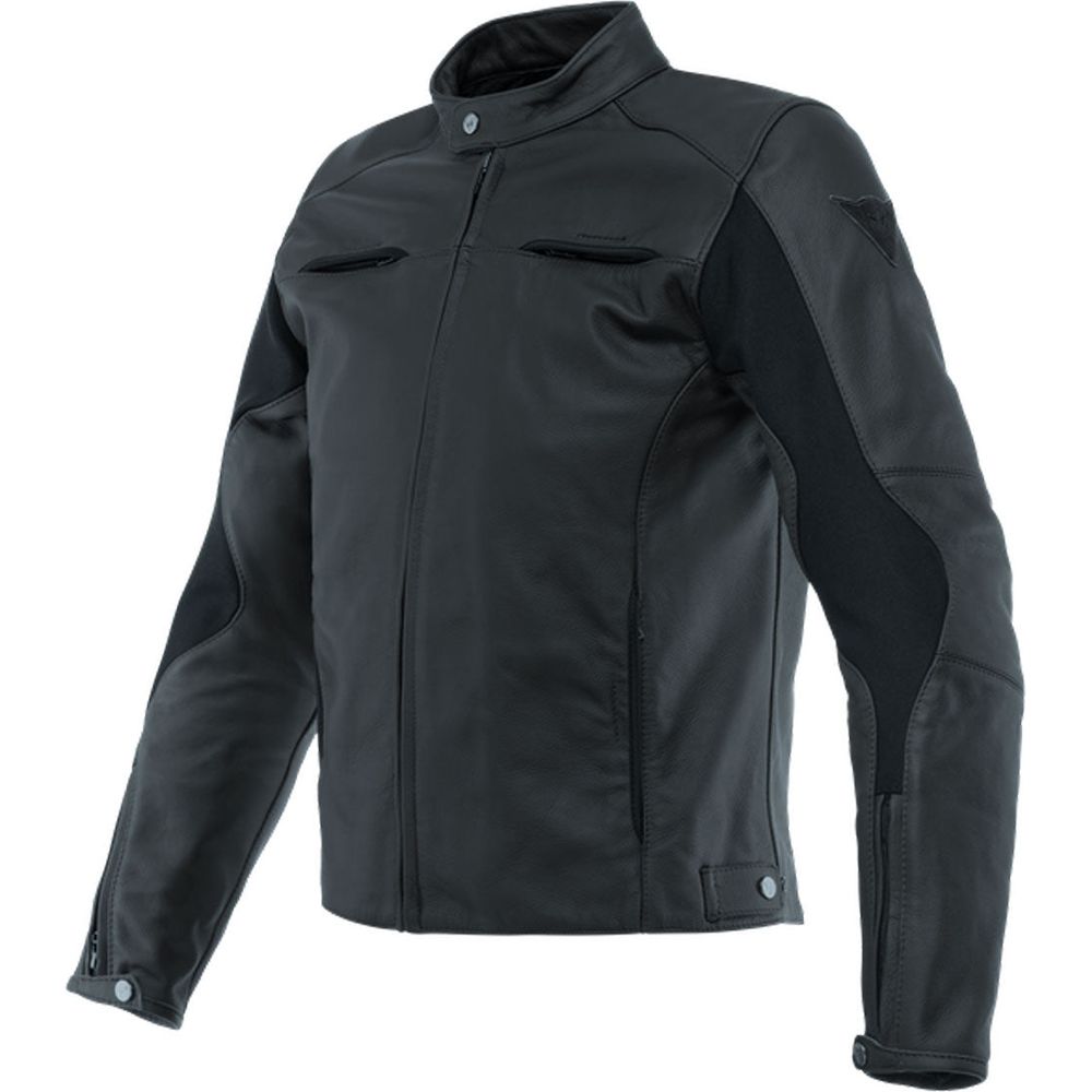 Dainese Razon 2 Leather Jacket Black - ThrottleChimp