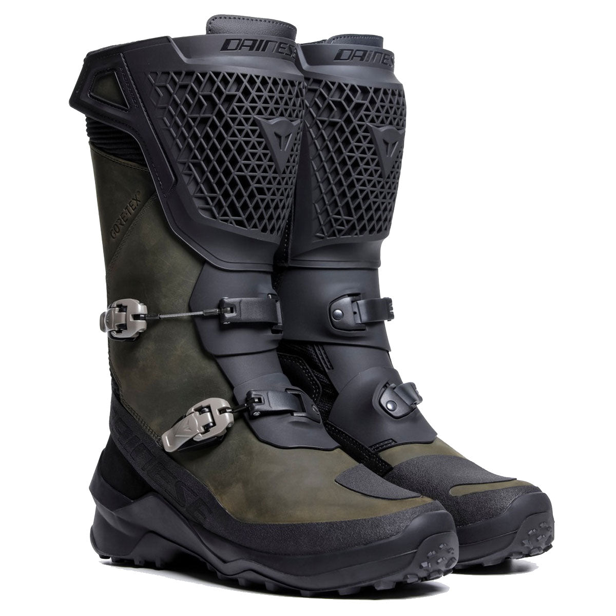Dainese Seeker All Weather Touring Gore-Tex Boots Army Green / Black - ThrottleChimp