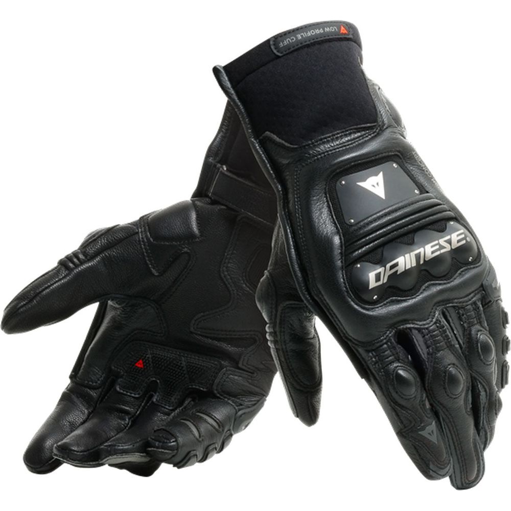 Dainese Steel Pro In CE Leather Gloves Black / Anthracite FREE 1 YEAR Returns, FREE UK Delivery | ThrottleChimp