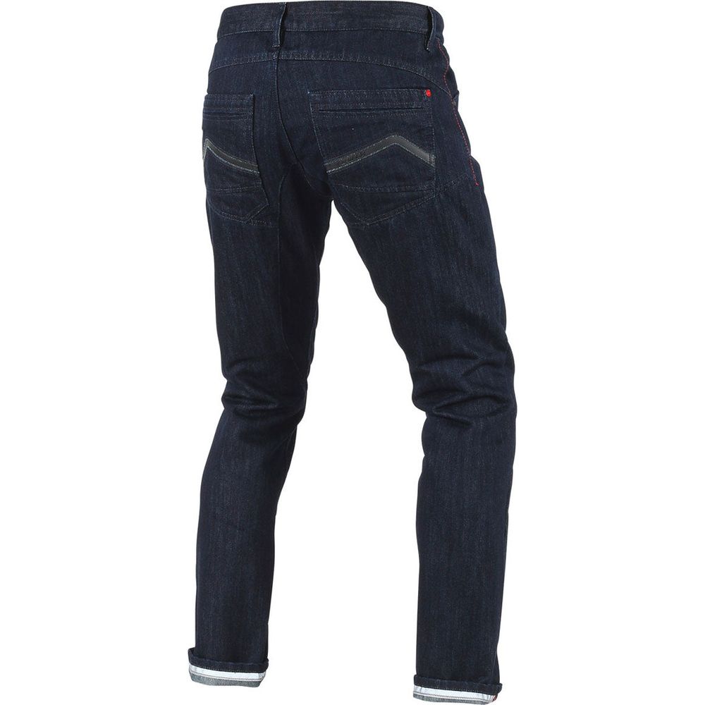 Dainese Strokeville Slim / Regular Fit Aramid Riding Denim Jeans Blue (Image 2) - ThrottleChimp