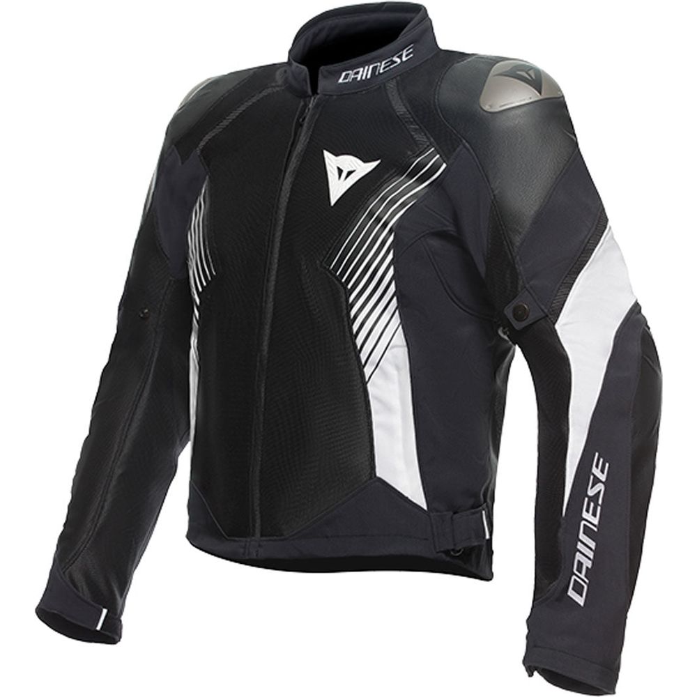 Dainese Super Rider 2 Absoluteshell Mesh Textile Jacket Black / Black / White - ThrottleChimp