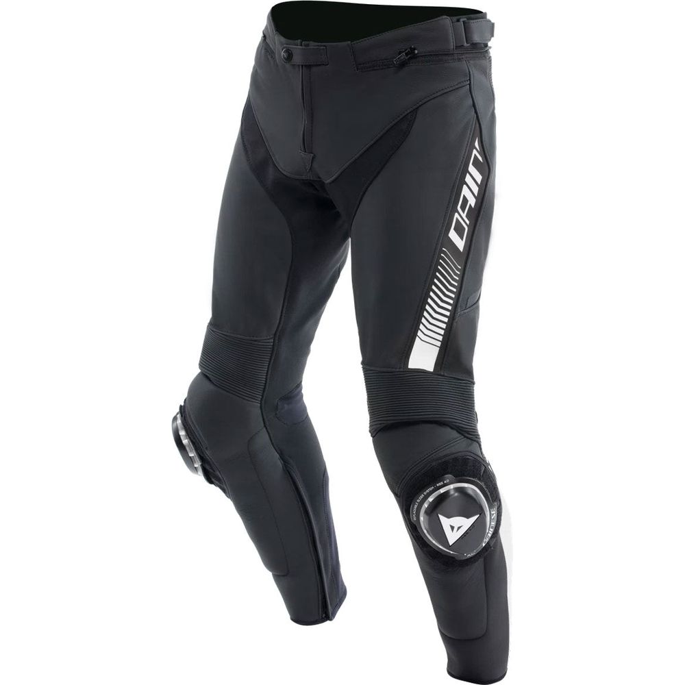 Dainese Super Speed Leather Trouser Black / White - ThrottleChimp