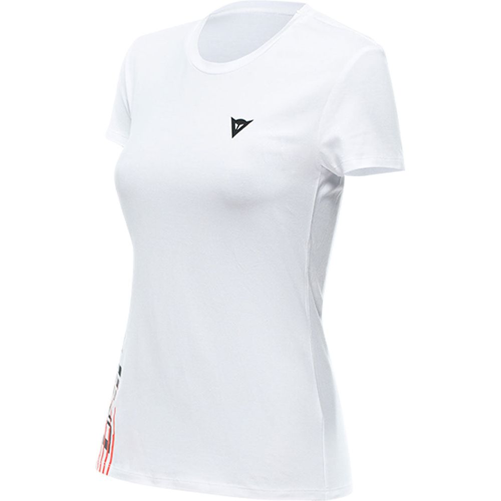 Dainese Logo Ladies T-Shirt White - ThrottleChimp