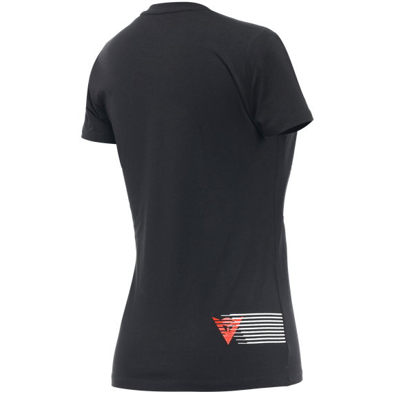 Dainese Logo Ladies T-Shirt Black (Image 2) - ThrottleChimp