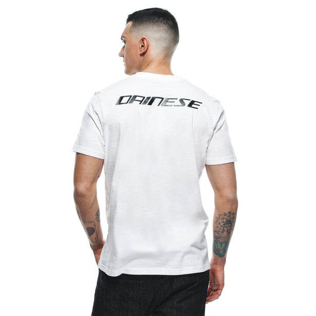 Dainese Logo T-Shirt White (Image 6) - ThrottleChimp