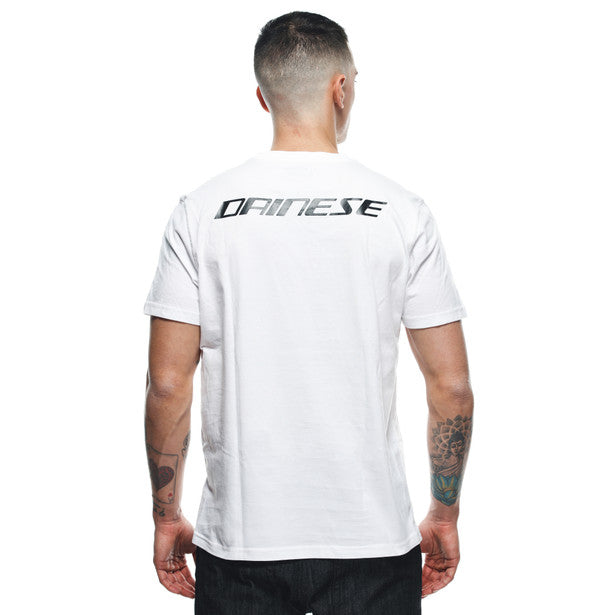 Dainese Logo T-Shirt White (Image 4) - ThrottleChimp