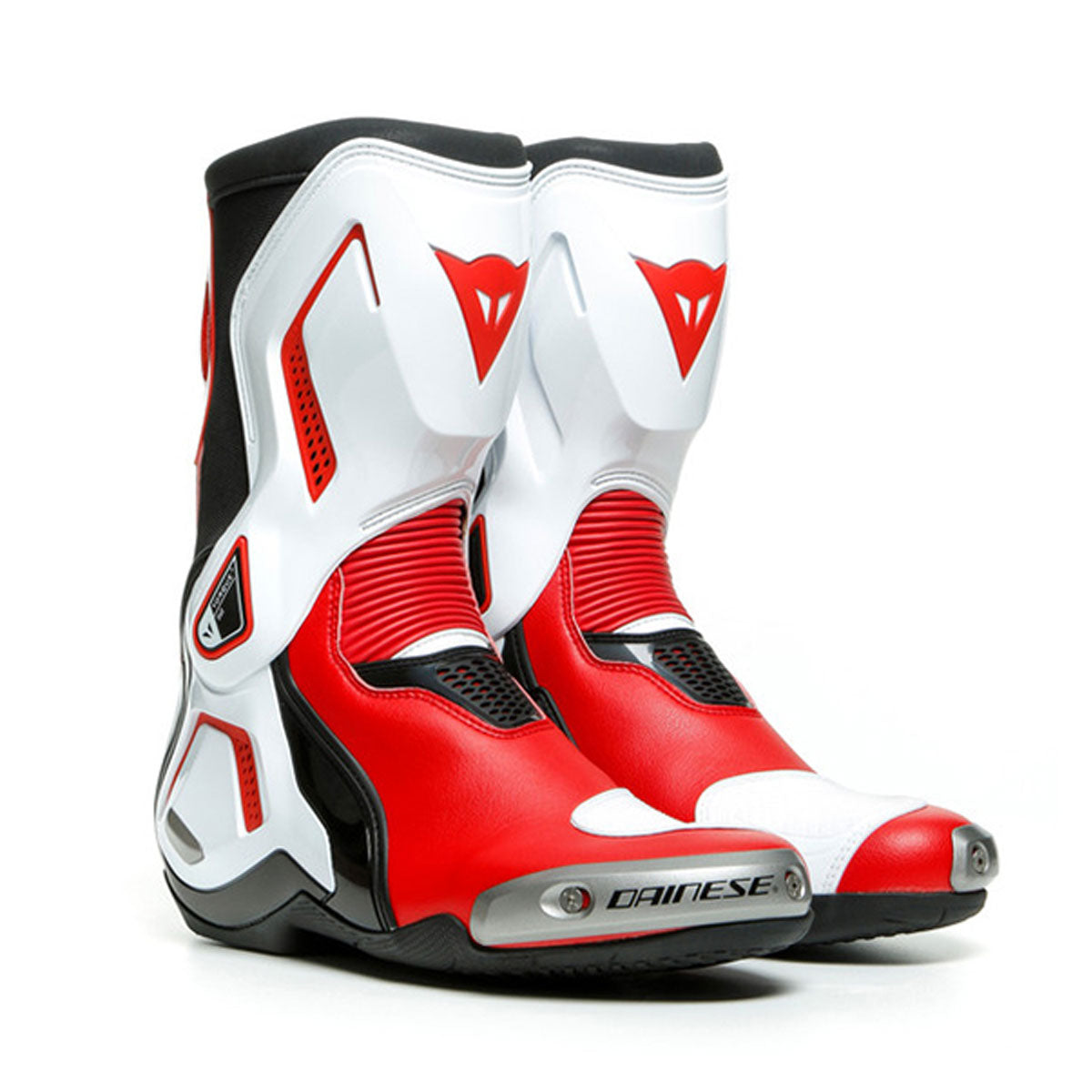 Dainese Torque 3 Out Boots Black / White / Lava Red - ThrottleChimp