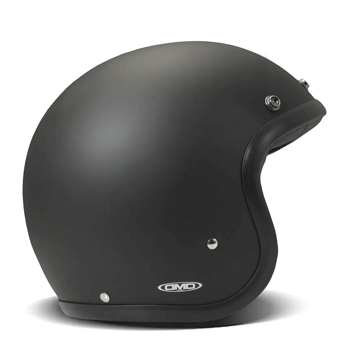 DMD Retro Jet Open Face Helmet Matt Black FREE UK Delivery, FREE 365 Day Returns | Moto Central