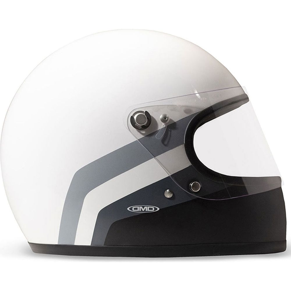 DMD Rocket Standard Full Face Helmet Grayscale (Image 2) - ThrottleChimp