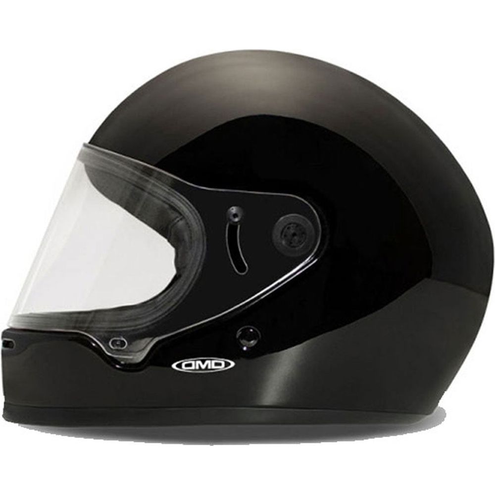 DMD Rivale Standard Full Face Helmet Solid Gloss Black - ThrottleChimp