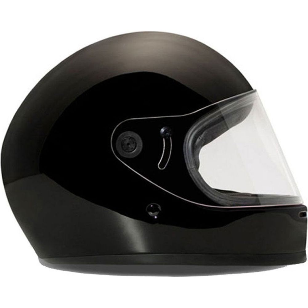 DMD Rivale Standard Full Face Helmet Solid Gloss Black FREE 1 YEAR Returns, FREE UK Delivery | ThrottleChimp