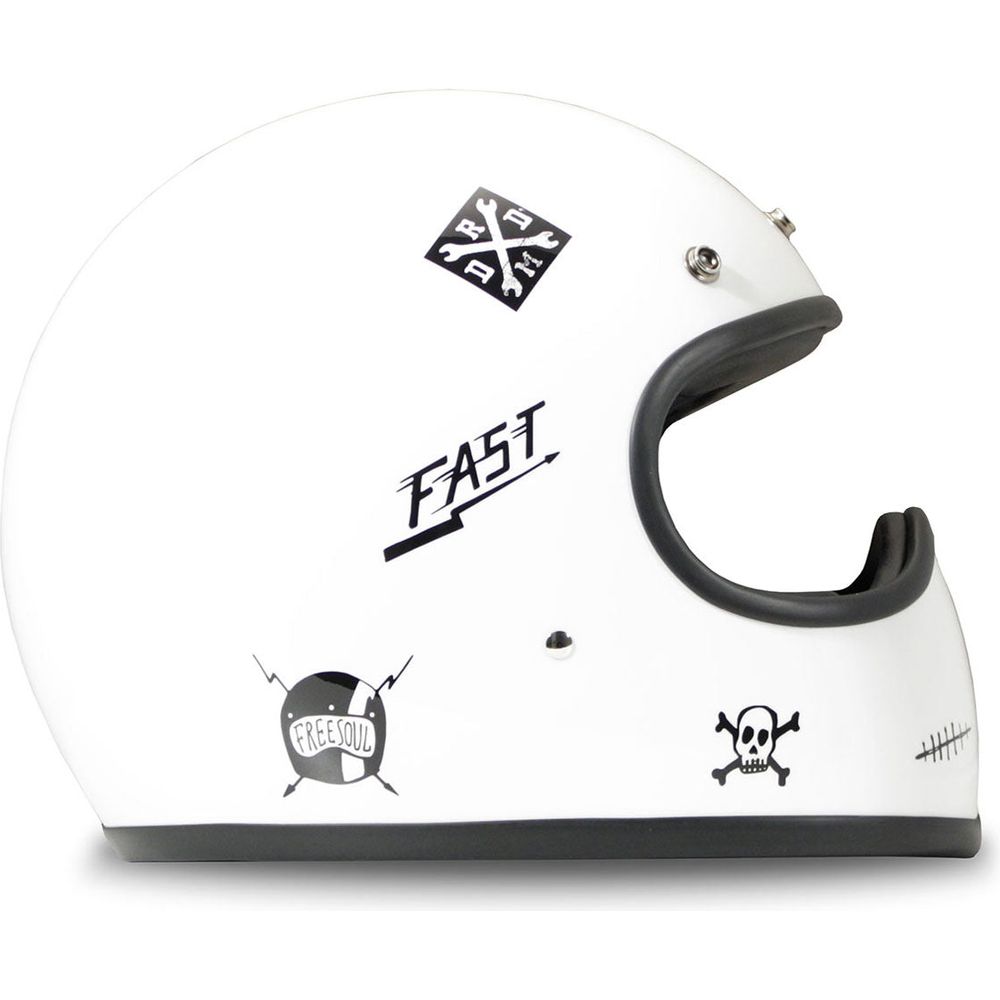 DMD Racer Standard Full Face Helmet Flash (Image 2) - ThrottleChimp