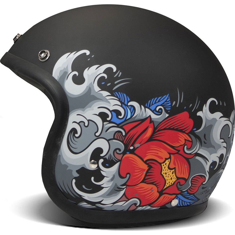 DMD Vintage Standard Open Face Helmet Irezumi - ThrottleChimp