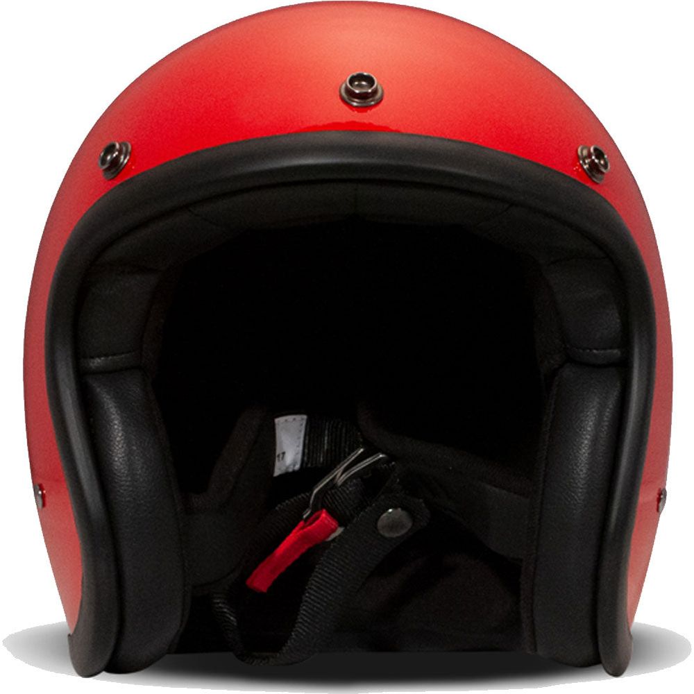 DMD Vintage Standard Open Face Helmet Red (Image 3) - ThrottleChimp