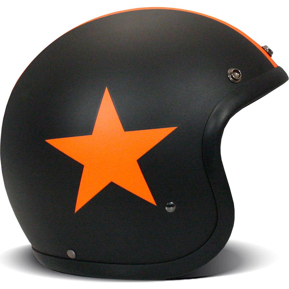 DMD Vintage Standard Open Face Helmet Star Orange (Image 2) - ThrottleChimp