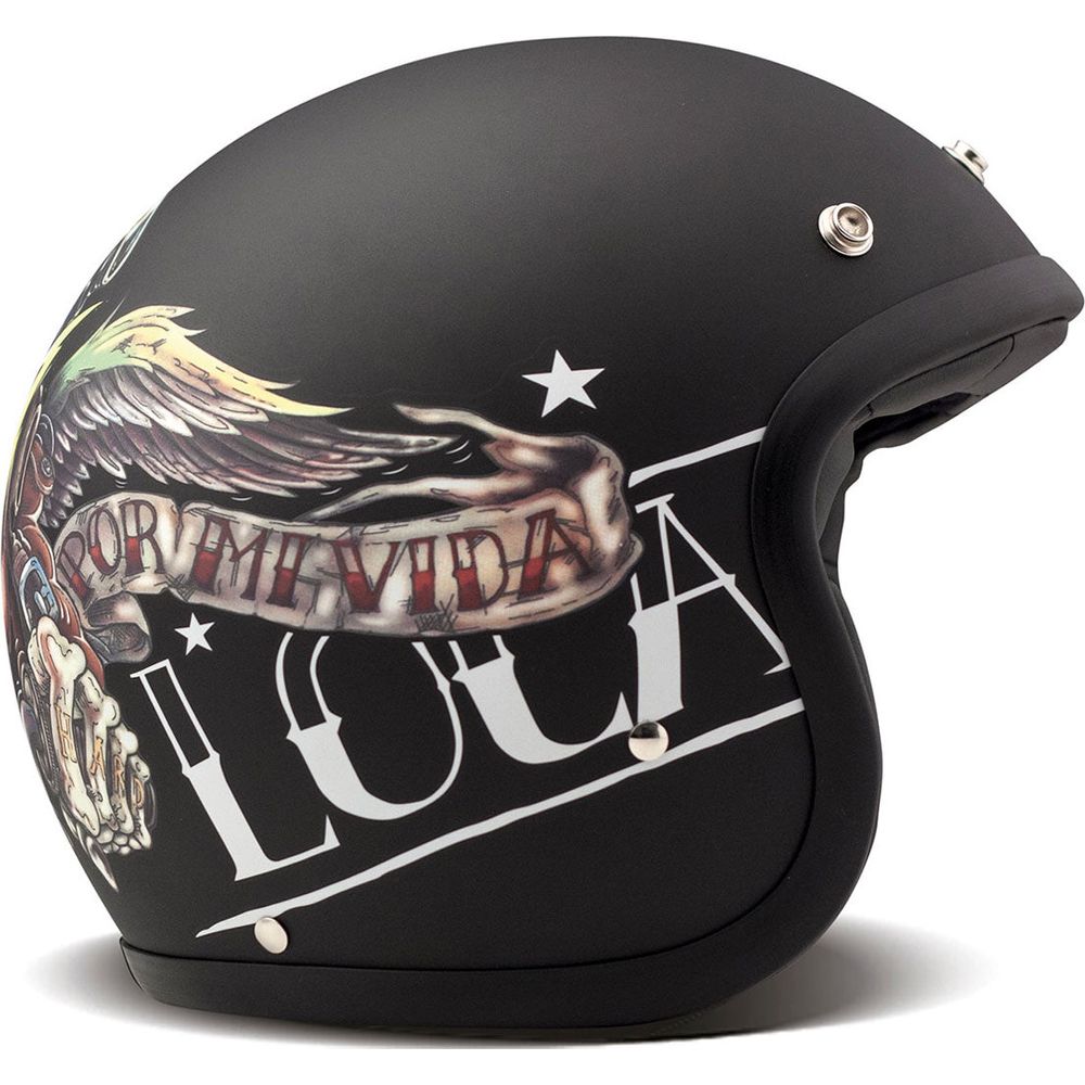 DMD Vintage Standard Open Face Helmet Vida Loca (Image 2) - ThrottleChimp