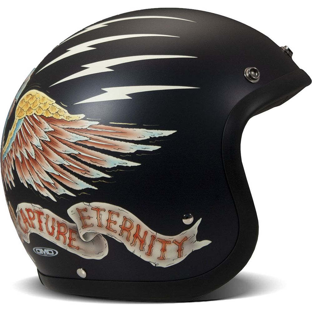 DMD Vintage Standard Open Face Helmet Eagle (Image 2) - ThrottleChimp