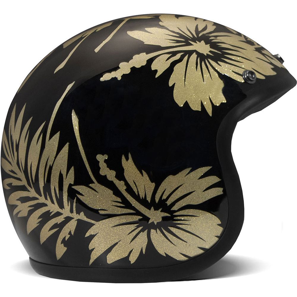 DMD Vintage Standard Open Face Helmet Flower (Image 2) - ThrottleChimp