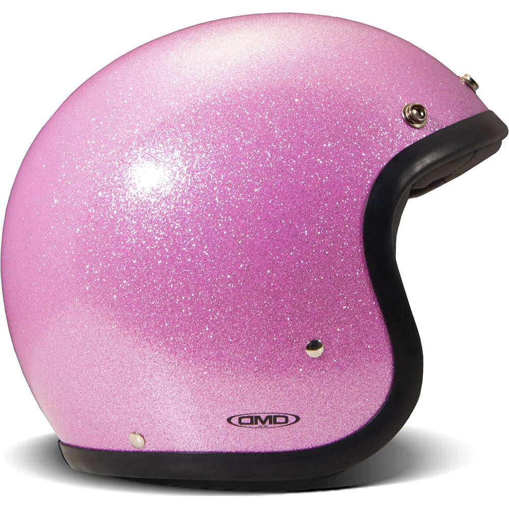 DMD Vintage Standard Open Face Helmet Glitter Pink - ThrottleChimp