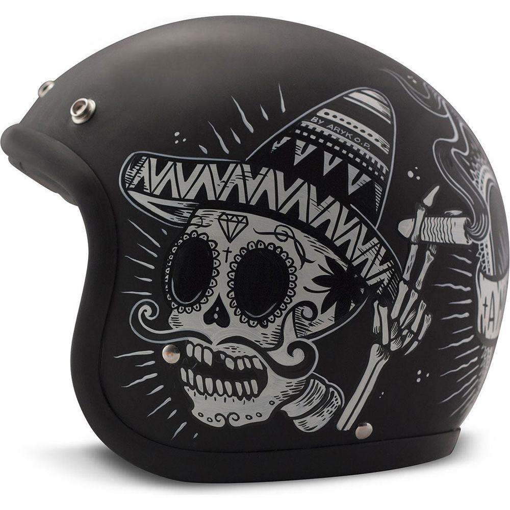 DMD Vintage Standard Open Face Helmet Sin Fin (Image 2) - ThrottleChimp