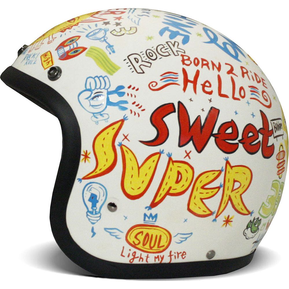 DMD Vintage Standard Open Face Helmet Soul (Image 2) - ThrottleChimp