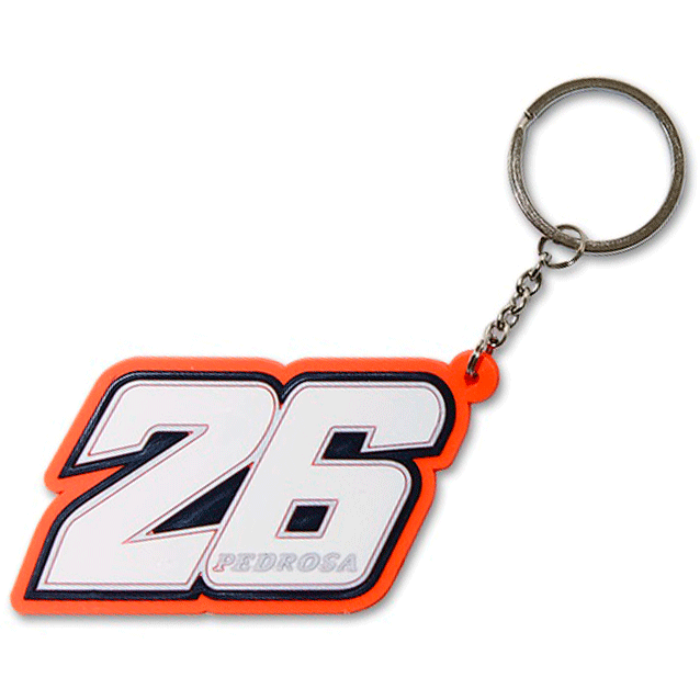 VR46 Pedrosa 26 Key Fob White - ThrottleChimp