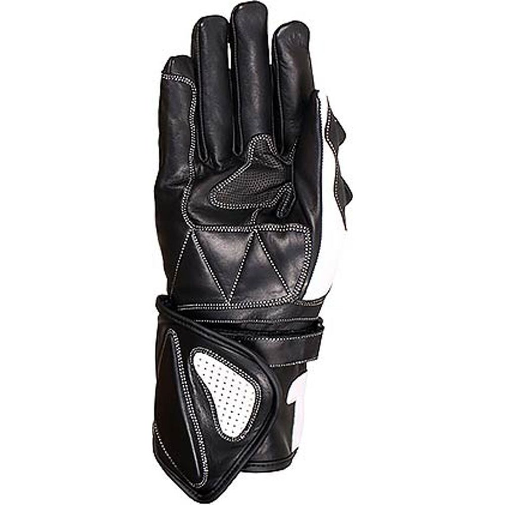 Duchinni DR1 Leather Gloves Black / Red (Image 2) - ThrottleChimp