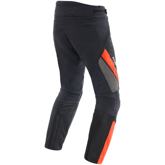 Dainese Drake 2 Air Absoluteshell Textile Trouser Black / Fluo Red FREE 1 YEAR Returns, FREE UK Delivery | ThrottleChimp