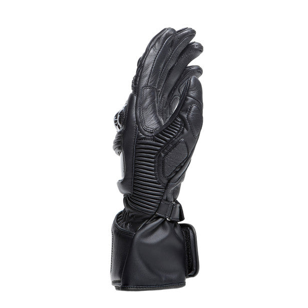 Dainese Druid 4 Leather Gloves Black / Black / Charcoal Grey (Image 2) - ThrottleChimp