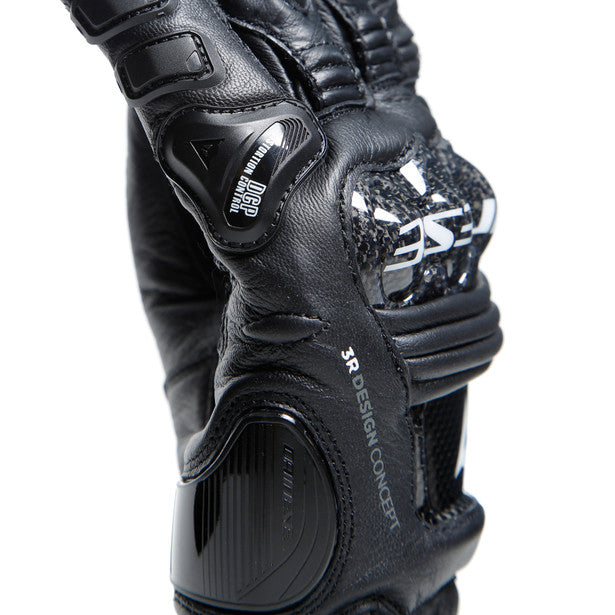 Dainese Druid 4 Leather Gloves Black / Black / Charcoal Grey (Image 10) - ThrottleChimp