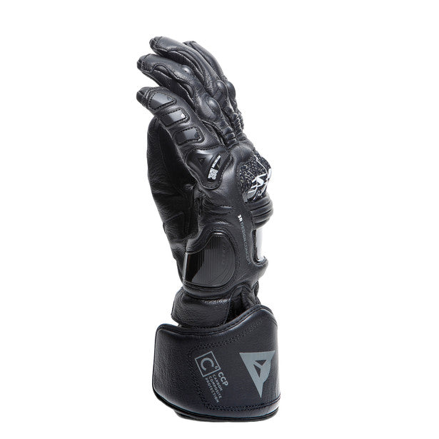 Dainese Druid 4 Leather Gloves Black / Black / Charcoal Grey (Image 4) - ThrottleChimp