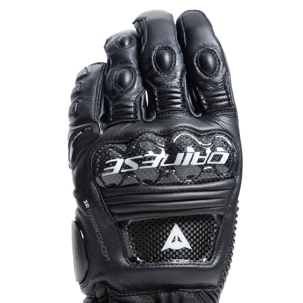 Dainese Druid 4 Leather Gloves Black / Black / Charcoal Grey (Image 6) - ThrottleChimp