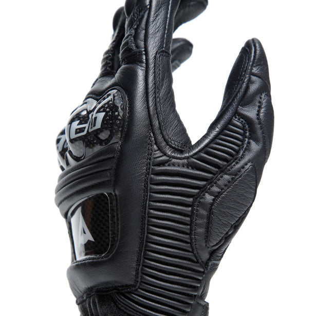 Dainese Druid 4 Leather Gloves Black / Black / Charcoal Grey (Image 12) - ThrottleChimp