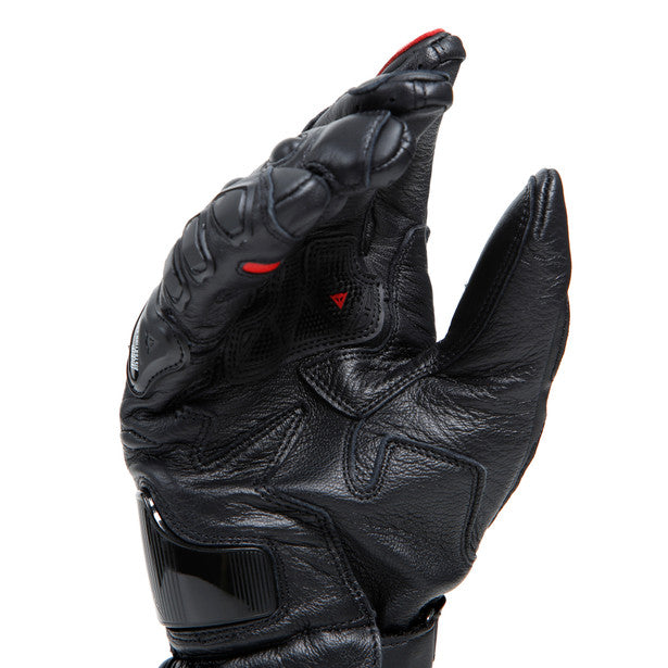 Dainese Druid 4 Leather Gloves Black / Lava Red / White (Image 10) - ThrottleChimp