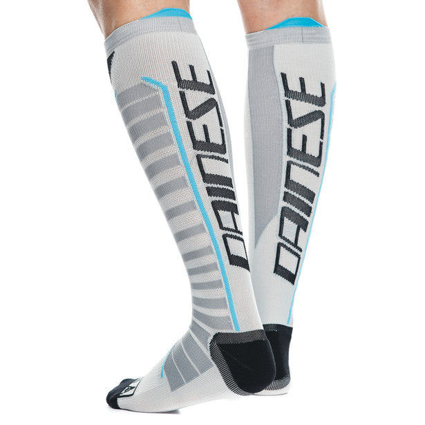 Dainese Dry Long Socks White / Grey (Image 6) - ThrottleChimp