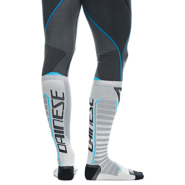 Dainese Dry Long Socks White / Grey (Image 5) - ThrottleChimp