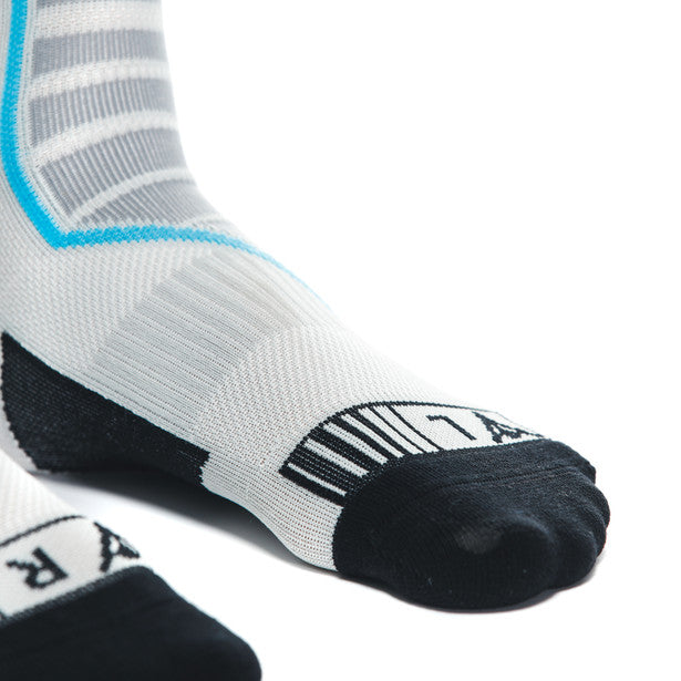 Dainese Dry Long Socks White / Grey (Image 10) - ThrottleChimp