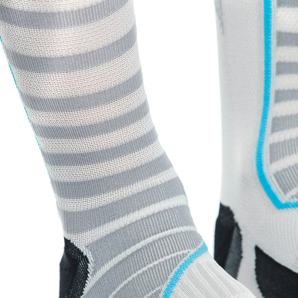 Dainese Dry Long Socks White / Grey (Image 8) - ThrottleChimp