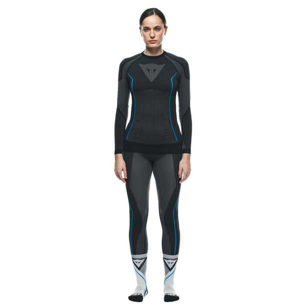 Dainese Dry Ladies Long Sleeves Base Layer Top Grey (Image 3) - ThrottleChimp